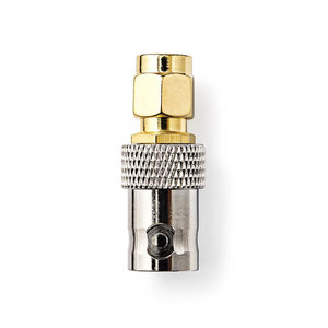 SMA - BNC-Adapter | SMA Male - BNC Female | 2 Stuks | Goud/Metaal