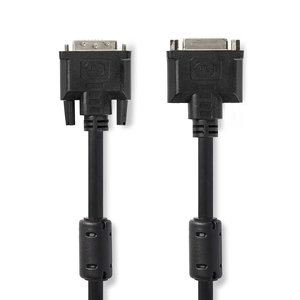 DVI-Kabel | DVI-I 24+5-Pin Male | DVI-I 24+5-Pins Female | 2560x1600 | Vernikkeld | 2.00 m | PVC | Zwart | Polybag