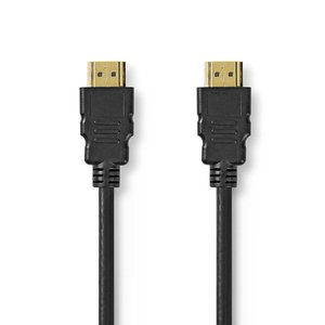 HDMI™ Kabel | HDMI™ Connector | HDMI™ Connector | 8K@60Hz | Verguld | 2.00 m | PVC | Zwart | Polybag