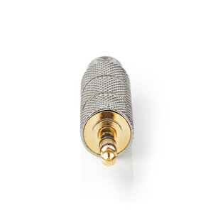 Stereo-Audioadapter | 3,5 mm Male | 6,35 mm Female | Verguld | Recht | Metaal | Goud / Metaal | 1 Stuks | Cover Window Box