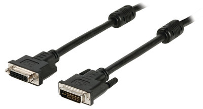 DVI Verlengkabel DVI-I 24+5-Pins Male - DVI-I 24+5-Pins Female 3.00 m Zwart